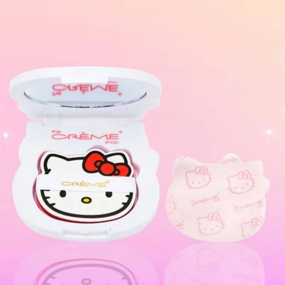 The Creme Shop X Hello Kitty Mattifying Blotting Paper Reusable Compact Mirror - Picture 3 of 7